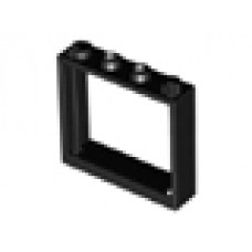 Part 60594 Black Window 1 x 4 x 3 - No Shutter Tabs 